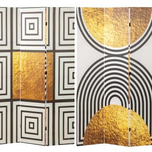 Biombo lienzo abstracto 120x3x180 cm