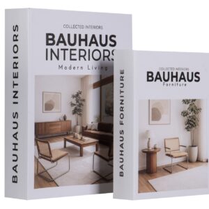 Set 2 cajas libro decoracion 34x25x7 27x20x6 cm