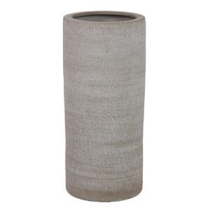 Paragüero cerámica beige 22x22x50 cm