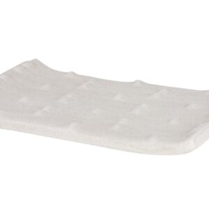 Centro de mesa cerámica beige 39x24x6 cm