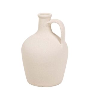 Jarrón cerámica beige 17x17x30 cm