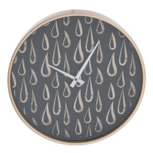 Reloj de pared cristal / MDF / metal 40x6x40 cm