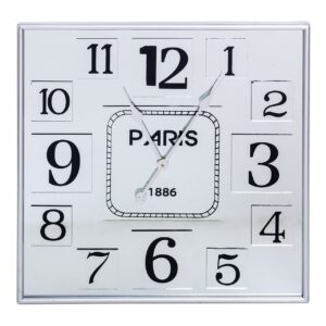 Reloj de pared espejo / MDF / metal 60x5x60 cm