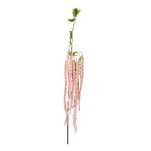 Rama quercus poliéster rosa 17x17x111 cm