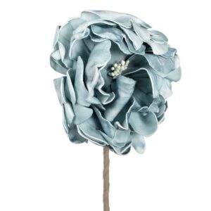 Flor foam turquesa con pistilo 17x17x57 cm