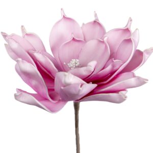 Flor foam rosa con pistilo 20x20x69 cm