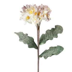 Flor foam hortensia blanca morada 20x20x86 cm