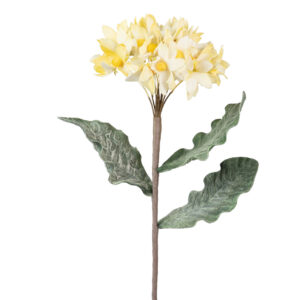 Flor foam hortensia amarilla 20x20x86 cm