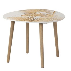 Mesa auxiliar madera talla 60x60x45 cm