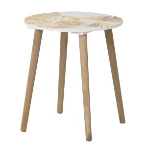 Mesa auxiliar madera talla 45x45x50 cm