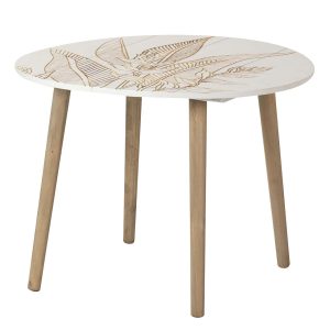 Mesa auxiliar madera talla 60x60x45 cm