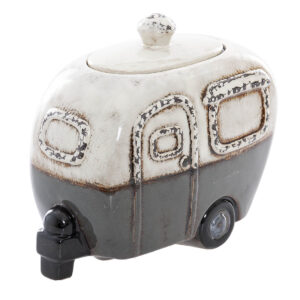 Bombonera caravana cerámica 23x12x19 cm
