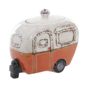 Bombonera caravana cerámica 23x12x19 cm