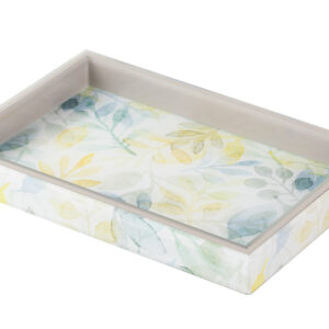 Bandeja cristal impresion foil 26x18x3 cm