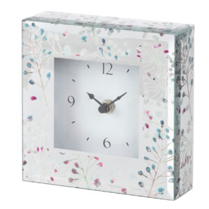 Reloj cristal impresion foil 15x5x15 cm