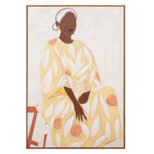 Cuadro africana 80% pintado a mano 80x4x120 cm