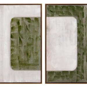 Set 2 cuadros 80% pintado a mano 60x4x80 cm