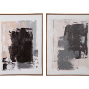 Set 2 cuadros 80% pintado a mano 60x4x80 cm