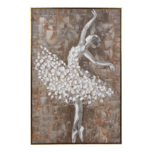 Cuadro bailarina 80% pintado a mano 80x4x120 cm