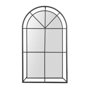 Espejo ventana marco metal negro 70x3x120 cm