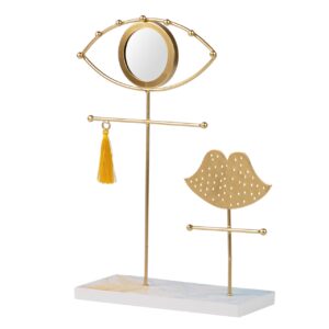 Soporte joyero labio ojo metal 28x10x31 cm