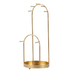 Soporte joyero metal 13x13x30 cm