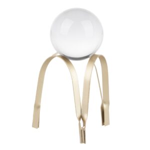 Figura decoracion metal cristal 14x14x20 cm