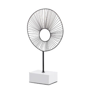 Figura decoracion metal 22x9x39 cm