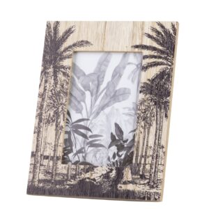 Portafotos tropical narural negro 13x18 cm