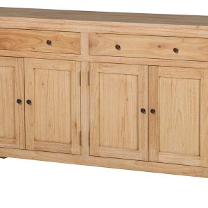 Aparador madera mindi marrón 140x40x82 cm