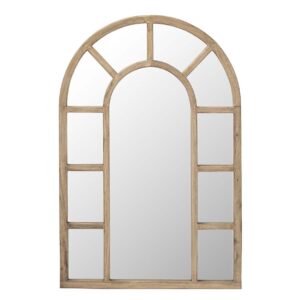 Espejo ventana madera mindi marrón 86x4x130 cm