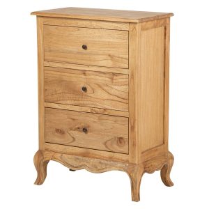 Sinfonier 3 cajones madera mindi 70x40x100 cm