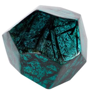 Bola cerámica lacada negro azul 11x11x11 cm