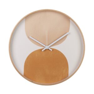 Reloj de pared metal blanco 40x4,5x40 cm