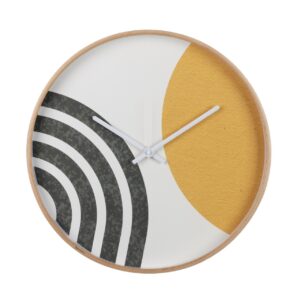 Reloj de pared metal blanco 40x4,5x40 cm