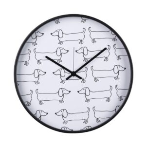 Reloj de pared metal negro 40x4,5x40 cm