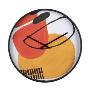 Reloj de pared metal negro 40x4,5x40 cm