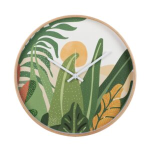 Reloj de pared metal natural 40x4,5x40 cm