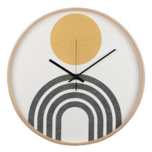Reloj de pared metal natural 60x4,5x60 cm