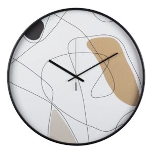 Reloj de pared metal negro 60x4,5x60 cm
