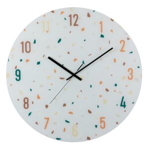 Reloj de pared terrazo 60x4,5x60 cm