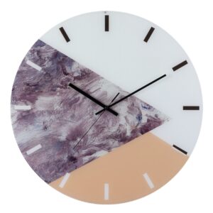 Reloj de pared MDF triangulos 60x4,5x60 cm