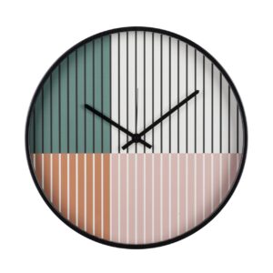 Reloj de pared metal blanco 40x4,5x40 cm