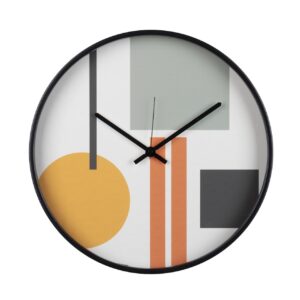 Reloj de pared metal multicolor 40x4,5x40 cm