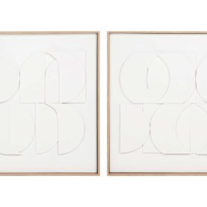 Set 2 cuadros con relieve 70x3x70 cm