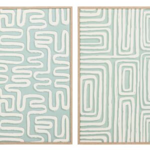 Set 2 cuadros foam con relieve 60x3x80 cm