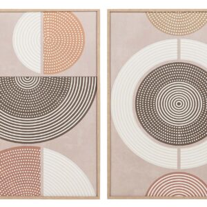 Set 2 cuadros foam con relieve 60x3x80 cm