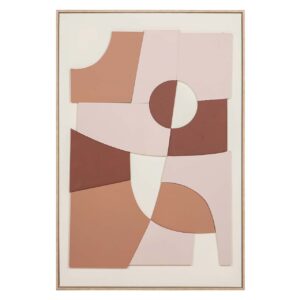Cuadro abstracto con relieve 80x4x120 cm