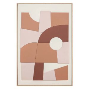 Cuadro abstracto con relieve 80x4x120 cm
