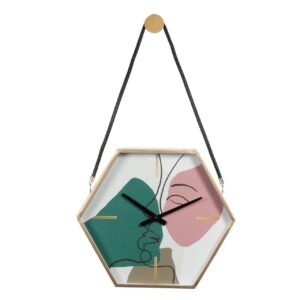 Reloj de pared metal cristal 45x6x39 cm